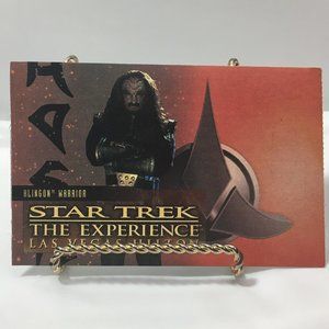 Star Trek the Experience Ticket Klingon Warrior